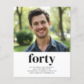 Black & White 40ste verjaardag (Voorkant)