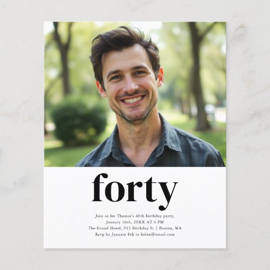 Black & White 40ste verjaardag (Voorkant)