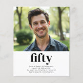 Black & White 50ste verjaardag (Voorkant)