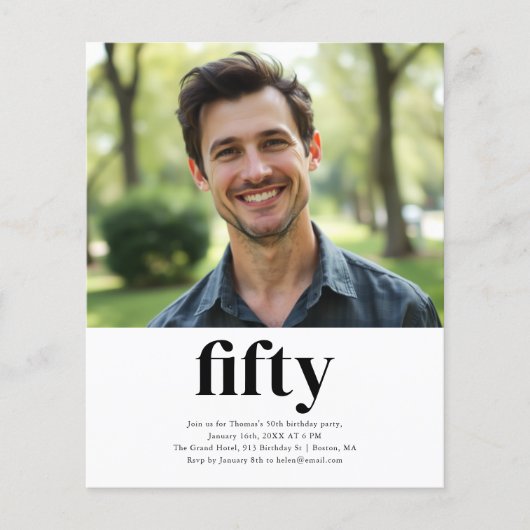 Black & White 50ste verjaardag (Voorkant)