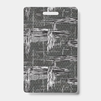Black White Abstract Art Interior Design Texture Badge