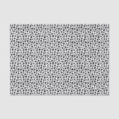 Black White Abstract Dots Collage Tissue Paper Tissuepapier (Voorkant)