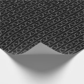 Black & White Abstract Modern  Retro Triangle  Cadeaupapier (Hoek)