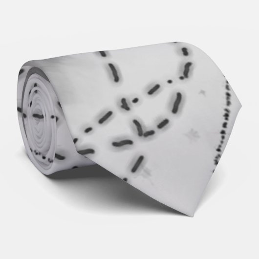 Black & White Abstract Vortex Stropdas (Opgerold)