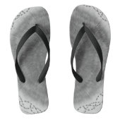Black & White Abstract Vortex Teenslippers (Voetbed)