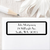 Black & White-adreslabel van 1920 Etiket (Insitu)