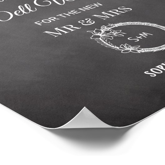 Black White Advice Well Wishes Sign Poster (Hoek)