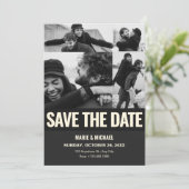 Black white Aesthetic movie scene wedding romance  Save The Date (Staand voorkant)