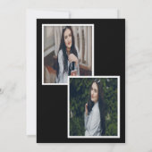 Black & White Afstuderen aangekondigd Aankondiging (Achterkant)