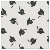 Black White Afstuderen Pattern Stof (Close Up)