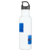 Black & White Amateur Radio Calling Waterfles (Achterkant)