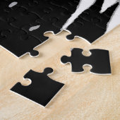 Black White American Bald Eagle Pop Art Legpuzzel (Zijkant)