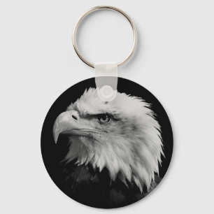 Black White Amerikaanse Eagle Leiderschap Motivati Sleutelhanger