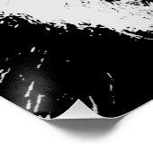 Black White Angry Gorilla Pop Art Perfect Poster (Hoek)