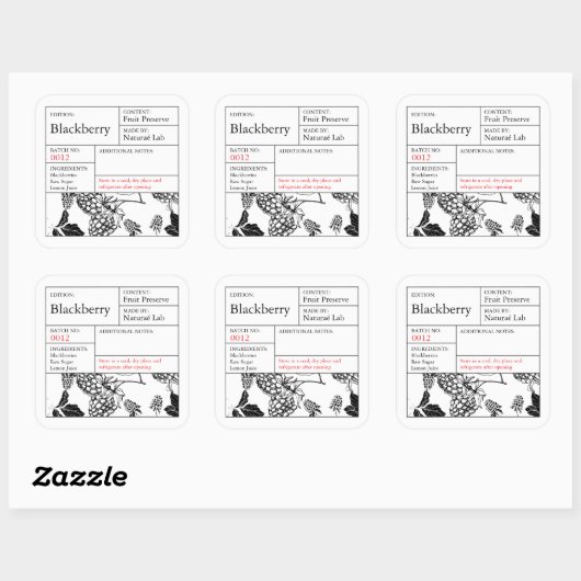 Black & White Apothecary Blackberry label (Vel)