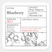 Black & White Apothecary Blueberry label (Voorkant)