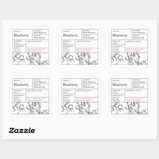 Black & White Apothecary Blueberry label (Vel)