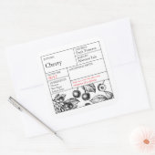 Black & White Apothecary Cherry label (Envelop)