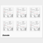 Black & White Apothecary Ginger Root label (Vel)