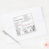 Black & White Apothecary Ginger Root label (Envelop)