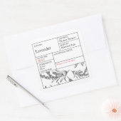 Black & White Apothecary Lavender label (Envelop)