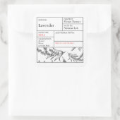 Black & White Apothecary Lavender label (Tas)