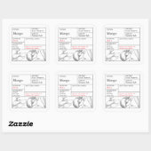 Black & White Apothecary Mango label (Vel)