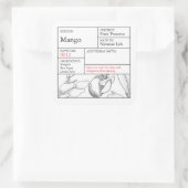 Black & White Apothecary Mango label (Tas)