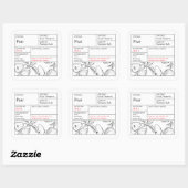 Black & White Apothecary Pear label (Vel)