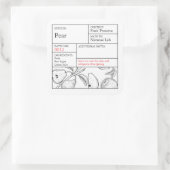 Black & White Apothecary Pear label (Tas)