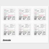 Black & White Apothecary Pineapple label (Vel)