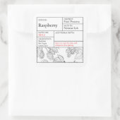 Black & White Apothecary Raspberry label (Tas)