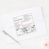 Black & White Apothecary Strawberry label (Envelop)