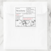 Black & White Apothecary Strawberry label (Tas)