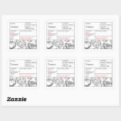 Black & White Apothecary Tomato label (Vel)