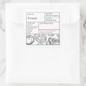 Black & White Apothecary Tomato label (Tas)