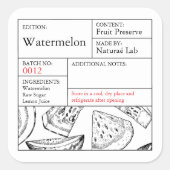 Black & White Apothecary Watermelon label (Voorkant)
