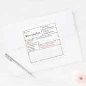 Black & White Apothecary Watermelon label (Envelop)