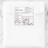 Black & White Apotheek Blauwebeslabel Vierkante Sticker (Tas)