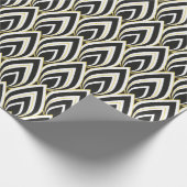 Black & White Art Deco Wrapping Paper Cadeaupapier (Hoek)