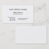 Black & White Attorney op Law Visitekaartje (Voorkant / Achterkant)