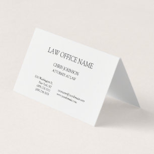 Black & White Attorney op Law Visitekaartje
