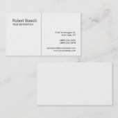 Black White Automotive Bakery, enz. Visitekaartje (Voorkant / Achterkant)