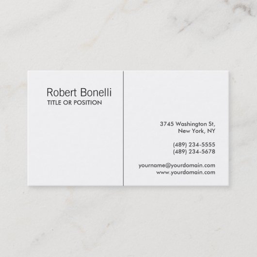 Black White Automotive Bakery, enz. Visitekaartje (Voorkant)