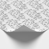Black & White Baby It's Cold Outside Typography Cadeaupapier (Hoek)