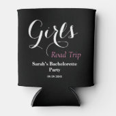 Black White Bachelorette Weekend Favor Blikjeskoeler (Voorkant)