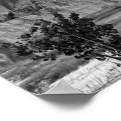 Black & White Badlands Rock Formaties 16x20 Poster (Hoek)