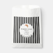Black White Bakery Logo Product Packaging Bag Bedankzakje (Voorkant)