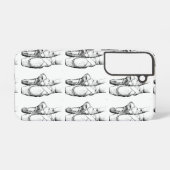 Black & White Ballet Shoes Samsung Galaxy Hoesje (Achterkant horizontaal)