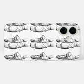 Black & White Ballet Slipper Case-Mate iPhone Case (Achterkant (horizontaal))